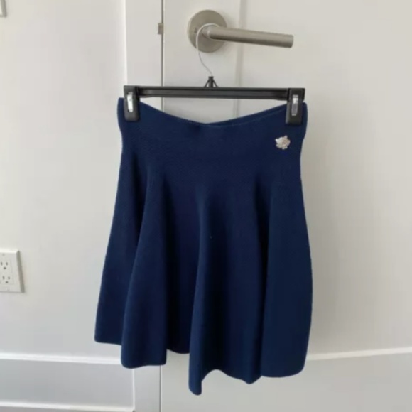 Navy Kenzo Flare Skirt - Size S - Picture 1 of 7